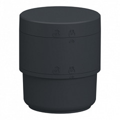 osnovni modul XVB7 z adapterjem in pokrovom, siv, O 70 mm; 24 V AC/DC