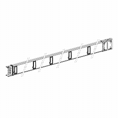 Canalis KSA - ravni distrib. el. - 250 A - 10 vt. pr. zaš. - 3L + N + PE - 5 m