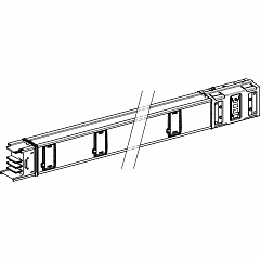 Canalis KSA - ravni distrib. el. - 500 A - 10 priklj. - 3L + N + PE - 5 m