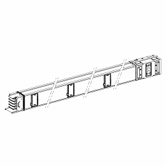 Canalis KSA - ravni distrib. el. - 800 A - 6 priključkov - 3L + N + PE - 3 m