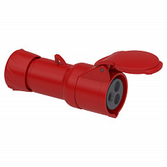 Gnezdna vtičnica PratiKa - ravna - 16 A - 2P + E - 380 do 415 V AC - IP44