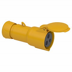 Gnezdna vtičnica PratiKa - ravna - 32 A - 2P + E - 100 do 130 V AC - IP44