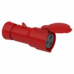 Gnezdna vtičnica PratiKa - ravna - 32 A - 2P + E - 380 do 415 V AC - IP44