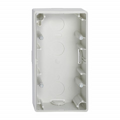 Nadometno montažno ohišje, 2 odprtini, polarno belo, M-Smart/Artec