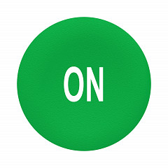 Nalepka za tipke z ravno montažo, zelena, ON