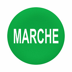 Nalepka za tipke z ravno montažo, zelena, MARCHE