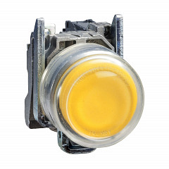 rumen potisni gumb O 22 – povratna vzmet – 1 NO – ATEX