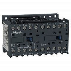 TeSys K rever. kont. - 3P - AC-3 -  440 V 6 A - 1 NO - 24 V AC tuljava