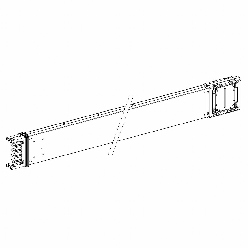 Canalis KSA - ravni distrib. el. - 400 A - br. vt. - 3L+N + PE - 500 do 1995 m