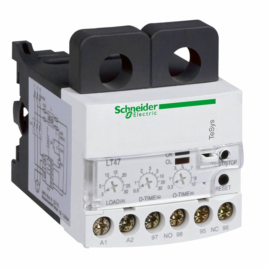 Elektronski nadtokovni releji TeSys LT47 - ročni - 5 do 60 A - 200 do 240 V AC