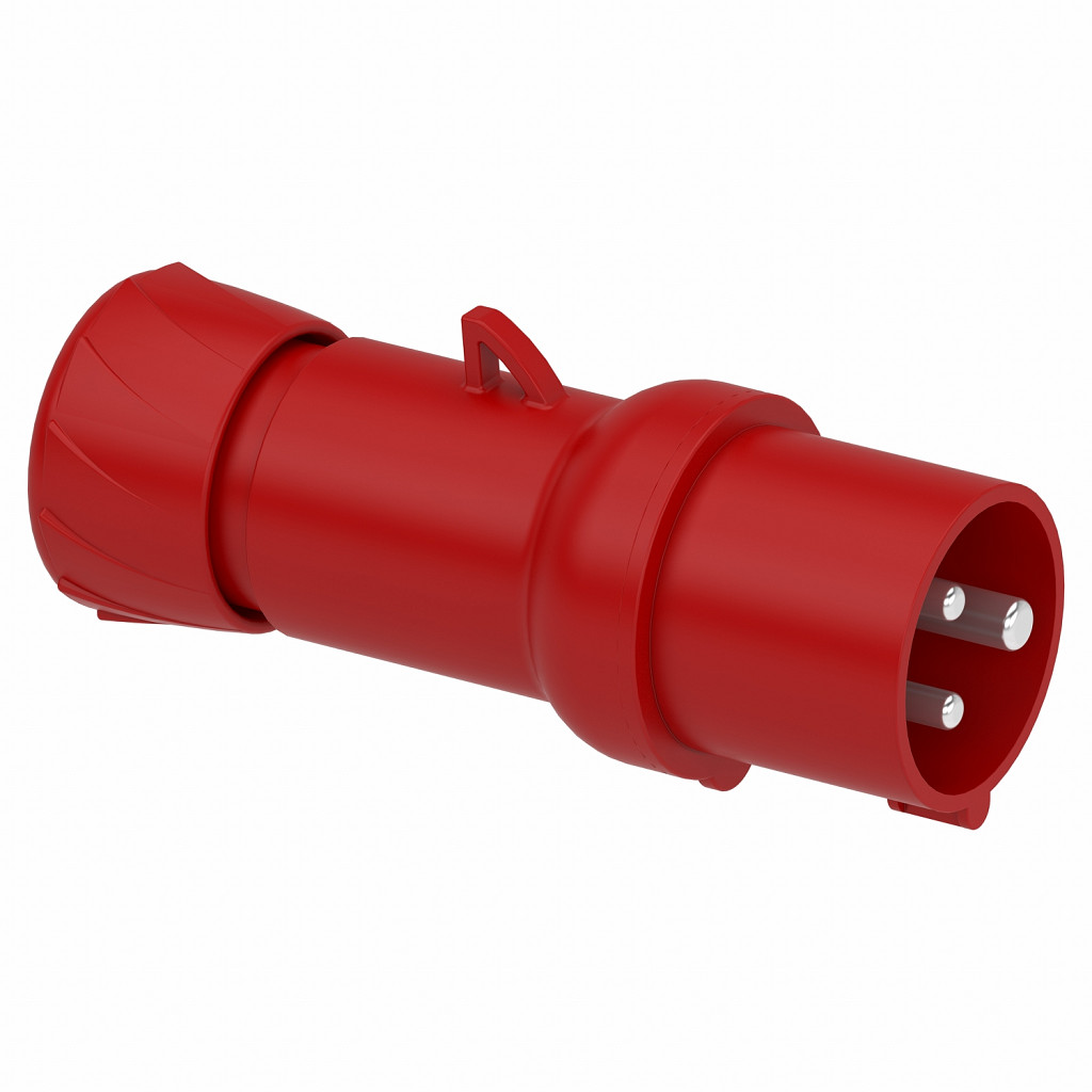 Gnezdni vtič PratiKa - raven - 16 A - 2P + E - 380 do 415 V AC - IP44