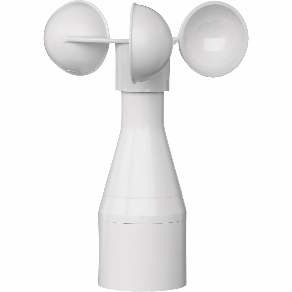 KNX senzor za veter 0 do 10 V vmesnik in gretje, polarno bel