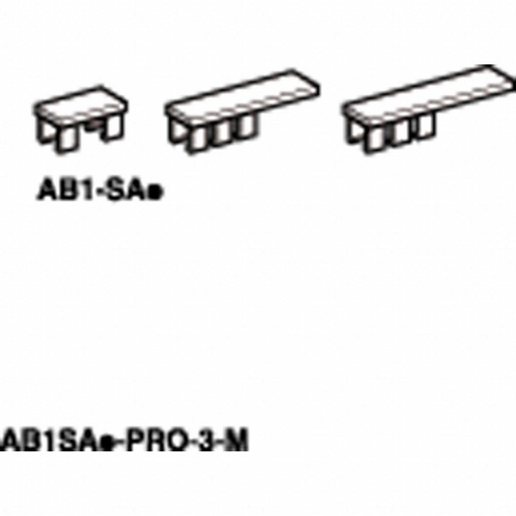 Prazna oznaka z zaponko - 4,5 x 8,3 mm - za priključni blok