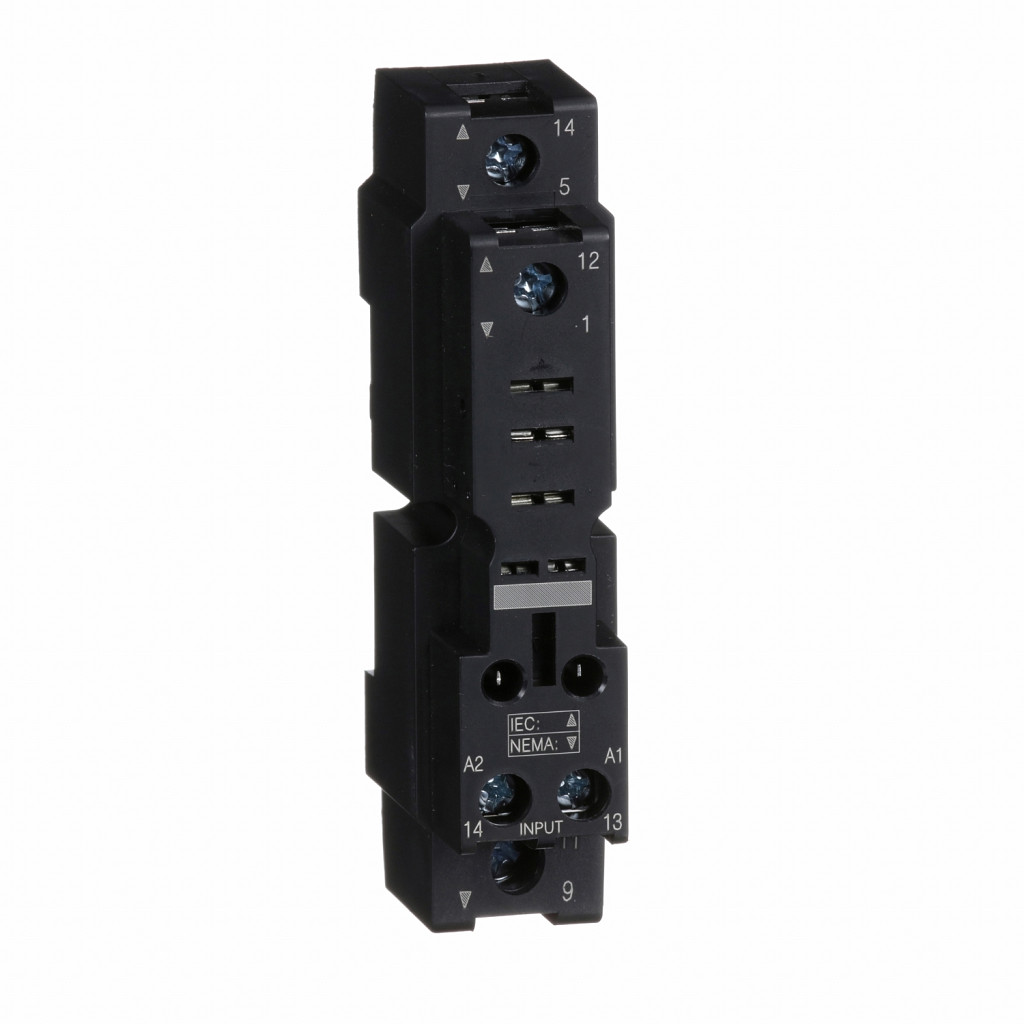 Podnožje RPZ - mešan kontakt - 16 A - 250 V - vijačna objemka