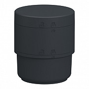 osnovni modul XVB7 z adapterjem in pokrovom, siv, O 70 mm; 24 V AC/DC