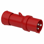 Gnezdni vtič PratiKa - raven - 16 A - 2P + E - 380 do 415 V AC - IP44