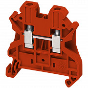 Linergy prehodni priključni blok - 4 mm2 32 A enojna raven, vijak 1 x 1 - rdeč