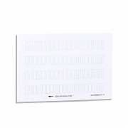 List 76 neoznačenih legend 8 x 27 mm za nosilec legende 30 x 40 mm