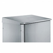 Nerjaveča streha 304L, obdelana s Scotch Brite®, za omare Š 1200 x G 500 mm