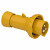 Gnezdni vtič PratiKa - raven - 16 A - 2P + E - 100 do 130 V AC - IP67