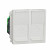 Unica - 2 x RJ45 vtičnica - 2 m - kat. 5E - UTP - ravna - otroška zaščita - bež