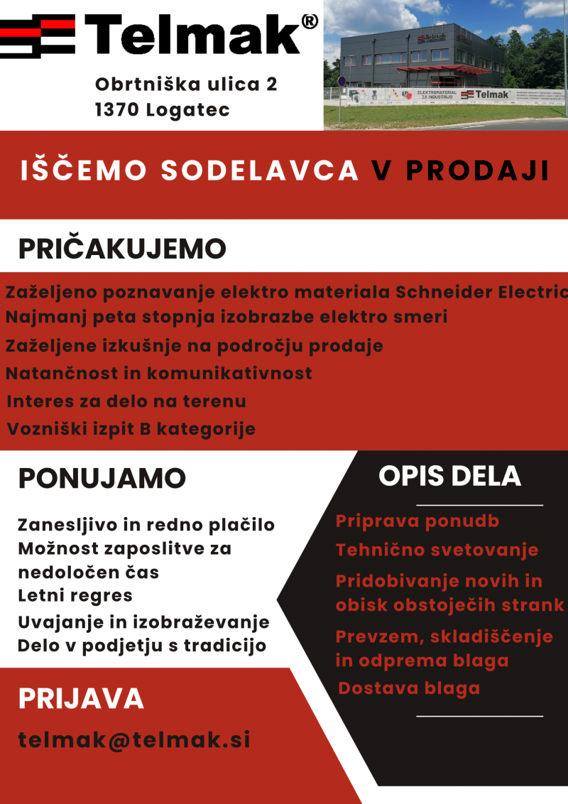 Iščemo novega sodelavca